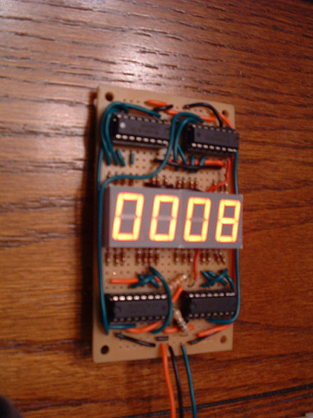 Circuit on stripboard