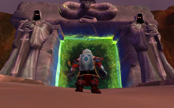 Calsh in front of the Dark Portal