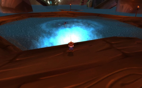 Calsh staring at a strange pool